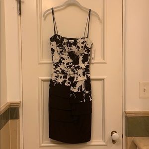 Nicole Miller Black and White Dress